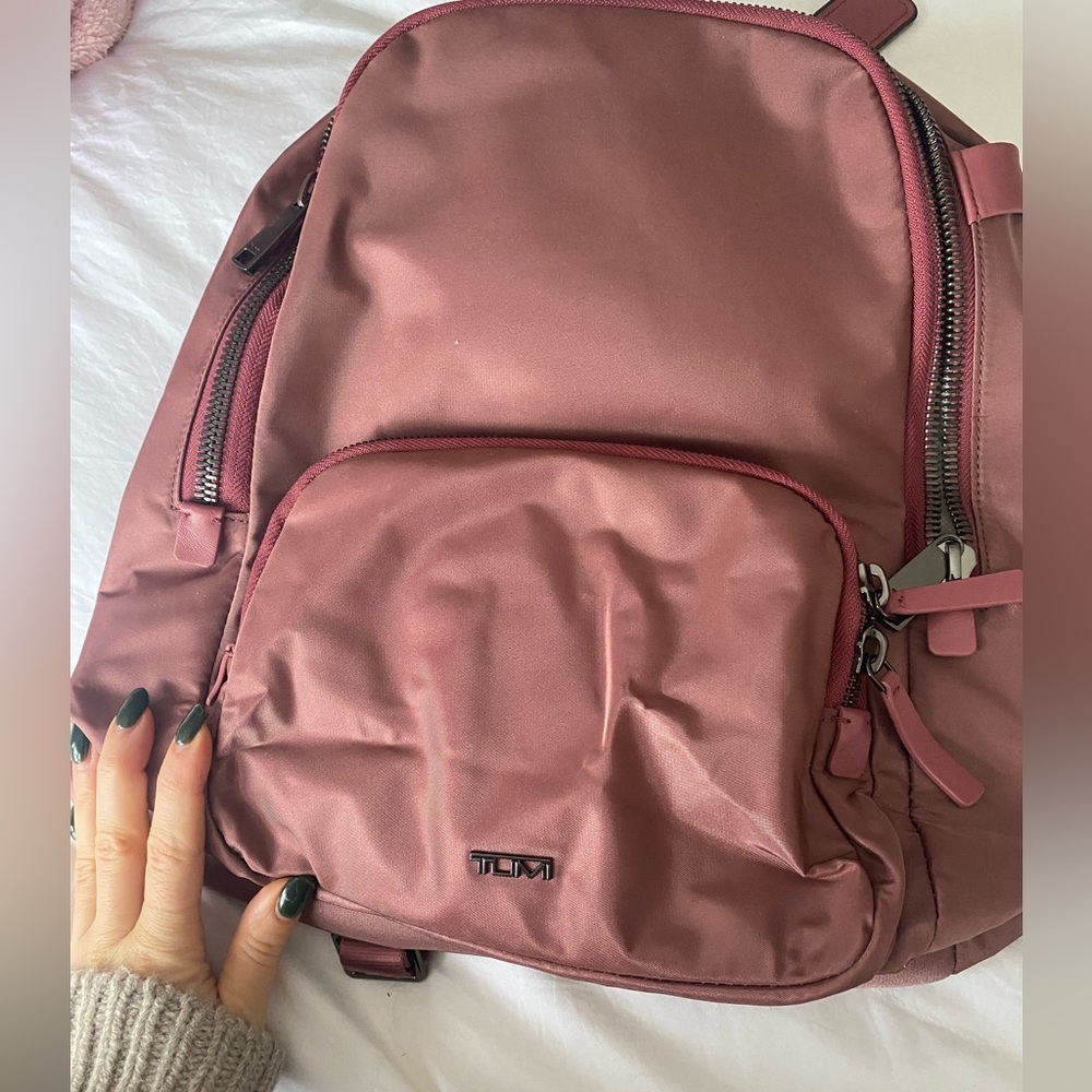 Tumi Rose Backpack with Zipper Details